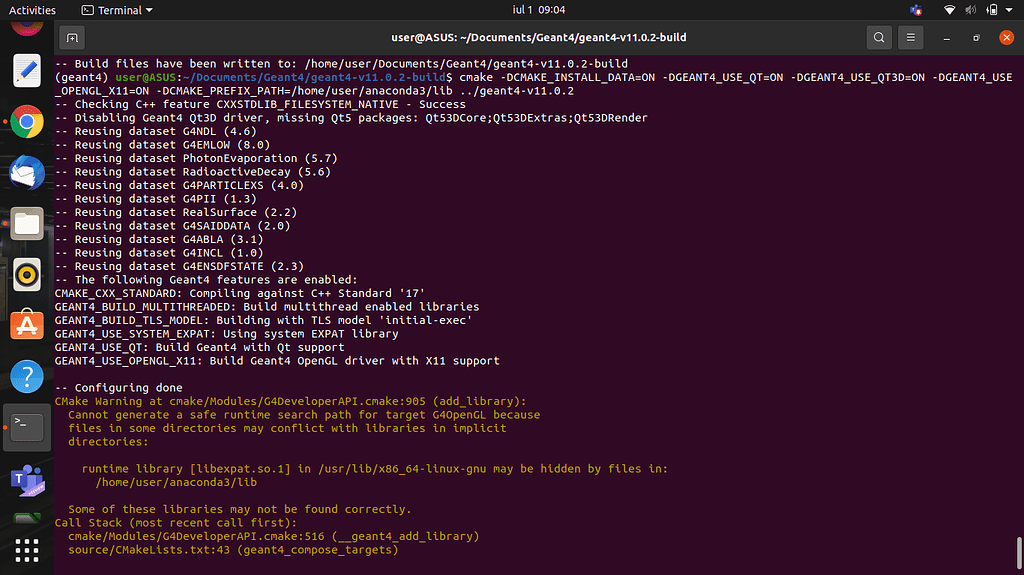Reviving Geant4 and QT53d driver - Getting Started - Geant4 Forum