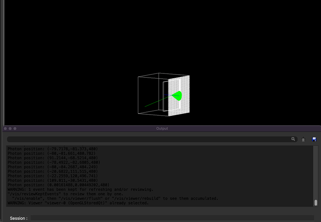 Program outputs to UI instead of terminal - Getting Started - Geant4 Forum