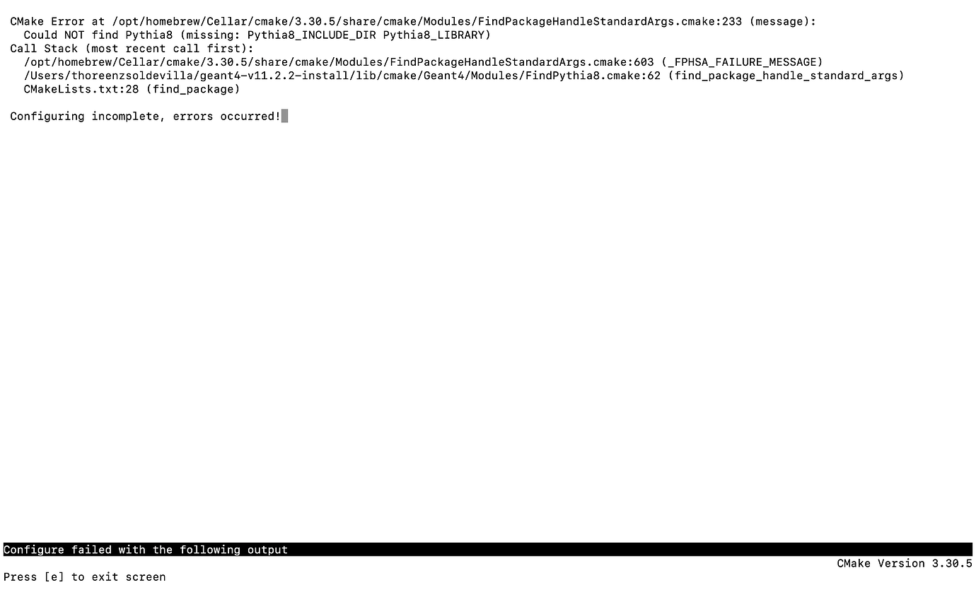 CMake cannot find PYTHIA8 directory and library - Getting Started ...